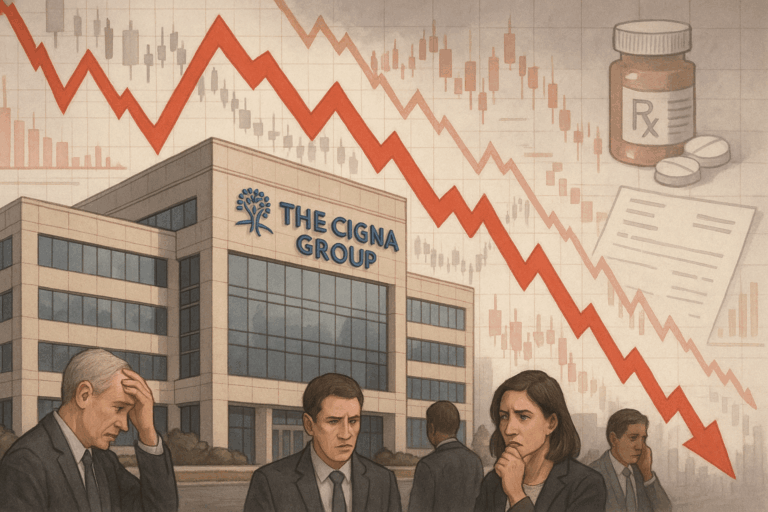 Cigna shares plunge as company warns of margin pressure in pharmacy-benefit unit